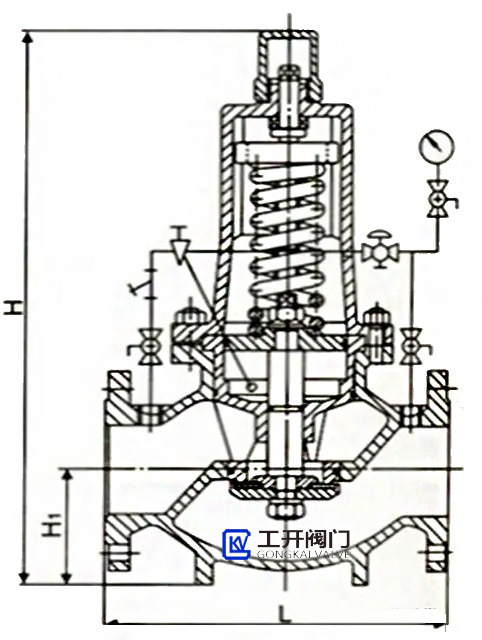 ZJY46H組合式減壓閥結(jié)構(gòu)尺寸 ZJY46H組合式減壓閥結(jié)構(gòu)尺寸