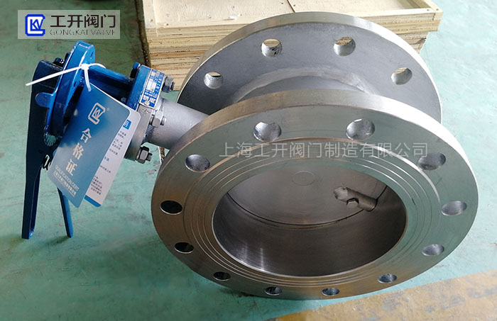手動蝶閥D41W-16P-DN200 L=160mm/不銹鋼手柄蝶閥上海工開閥門